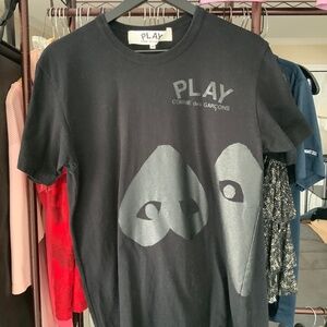 Comme des Garcons PLAY Black Short Sleeve Tee